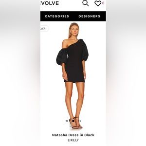 Natasha Dress in Black
LIKELY